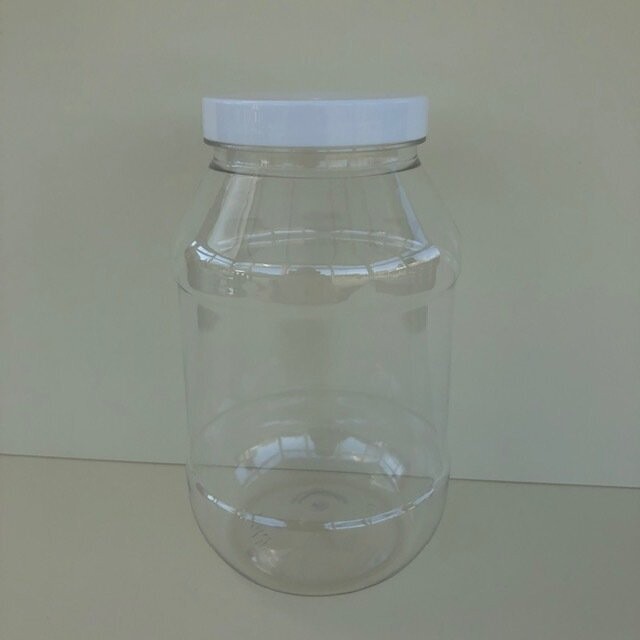 1050ml Round Jars with White or Coloured Screw Caps