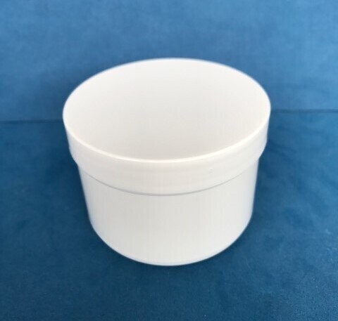100ml White Polypropylene Jars with Screw Caps
