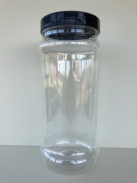 2500ml Tall Victorian Style Jars with Black or coloured Screw Caps