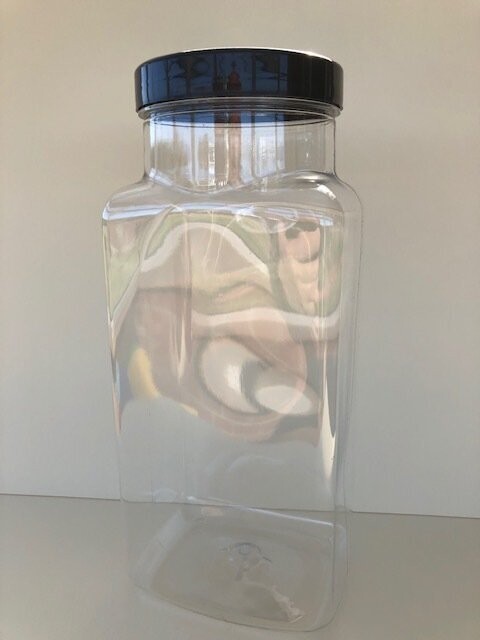 3800ml Traditional Sweet Jars with Black or Coloured Screw Caps