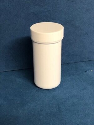 50ml White Polypropylene Jars with Screw Caps