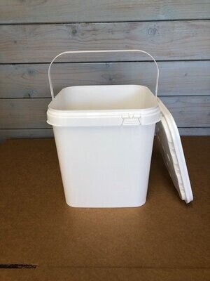 5000ml Square Tamper Evident Tubs with Handles and Lids