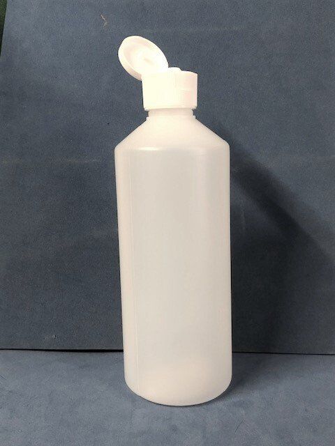 500ml Natural Bottles with 28mm Flip Top Screw Caps