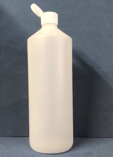 1000ml Natural Bottle with 28mm Flip Top Screw Caps