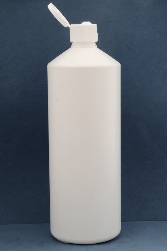 1000ml White Bottles with 28mm Flip Top Caps