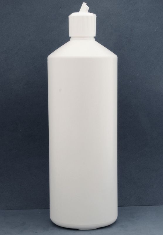 1000ml White Bottles with 28mm Flip Spout Screw Caps