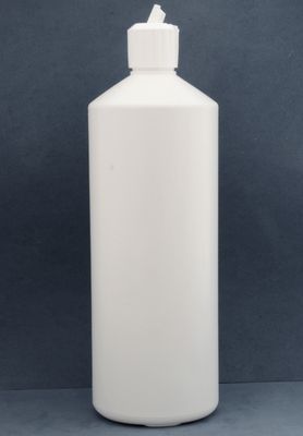 1000ml White Bottles with 28mm Flip Spout Screw Caps