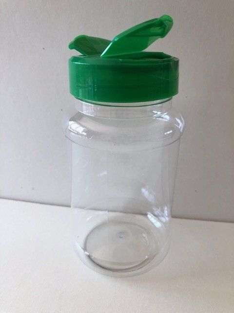 500ml Round Jars with Green Shaker Caps