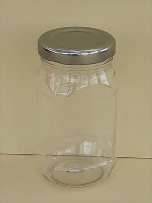 Small Square Jars with Metal Caps