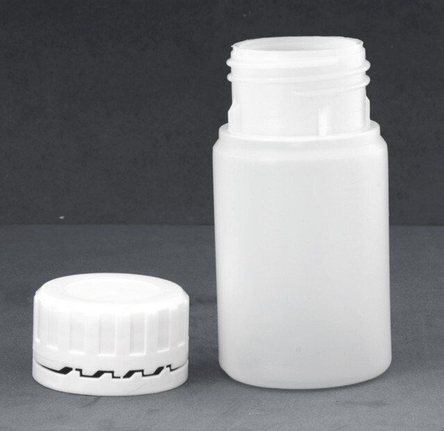75ml Wide Neck Bottle with 38mm  Wadded Tamper Evident Screw Caps