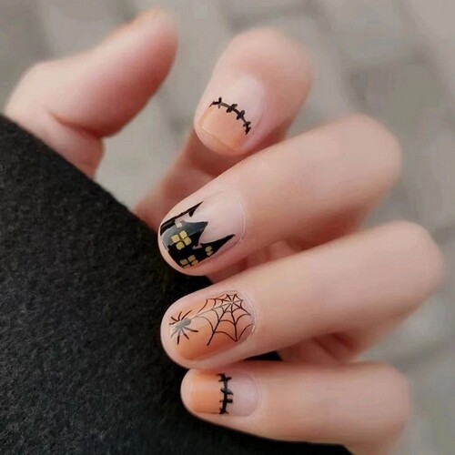 Kunstnägel Halloween Fingernägel