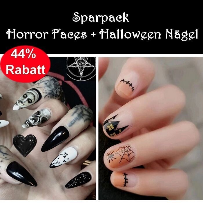 Sparpack Horror Faces + Halloween Fingernägel