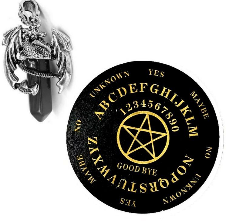 Sparpack: Pendelbrett gold + Edelsteinpendel Drache Sparpack: Pendelbrett gold + Edelsteinpendel Drache