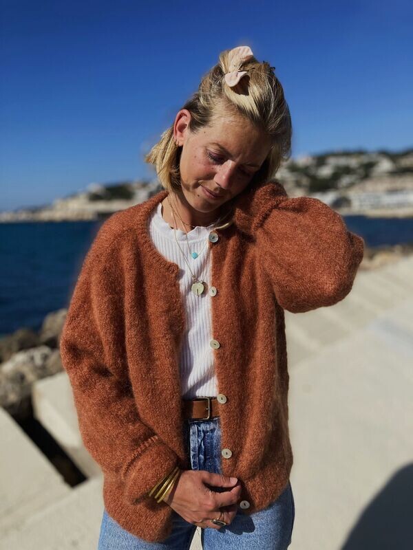 GILET NEIGE COGNAC  ??