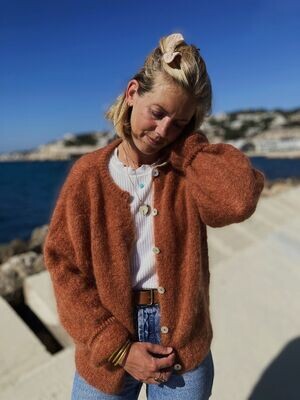 GILET NEIGE COGNAC  ??
