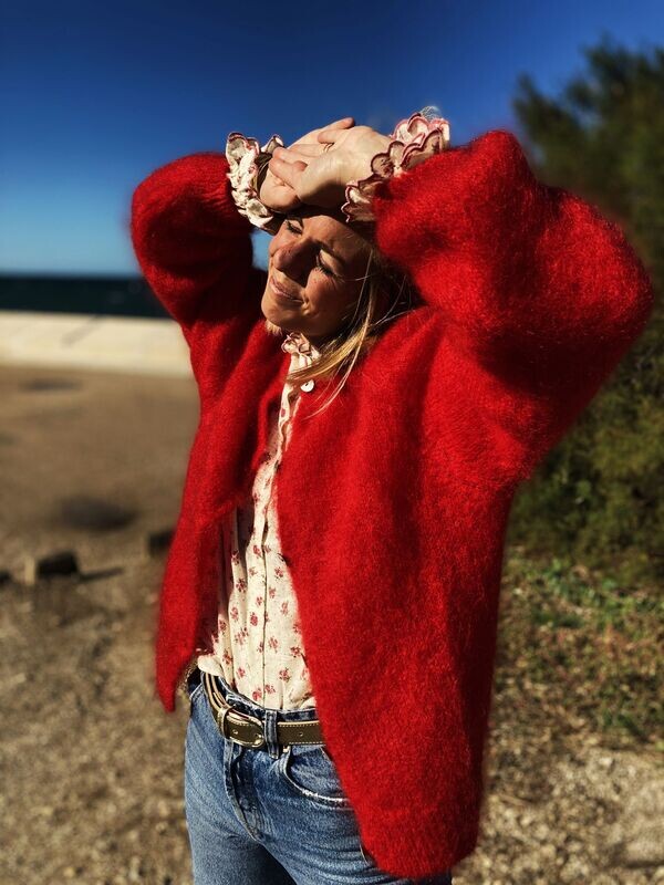 GILET NEIGE ROUGE  ??