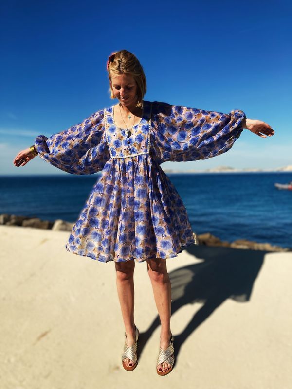 ROBE AURORE BLEUE
