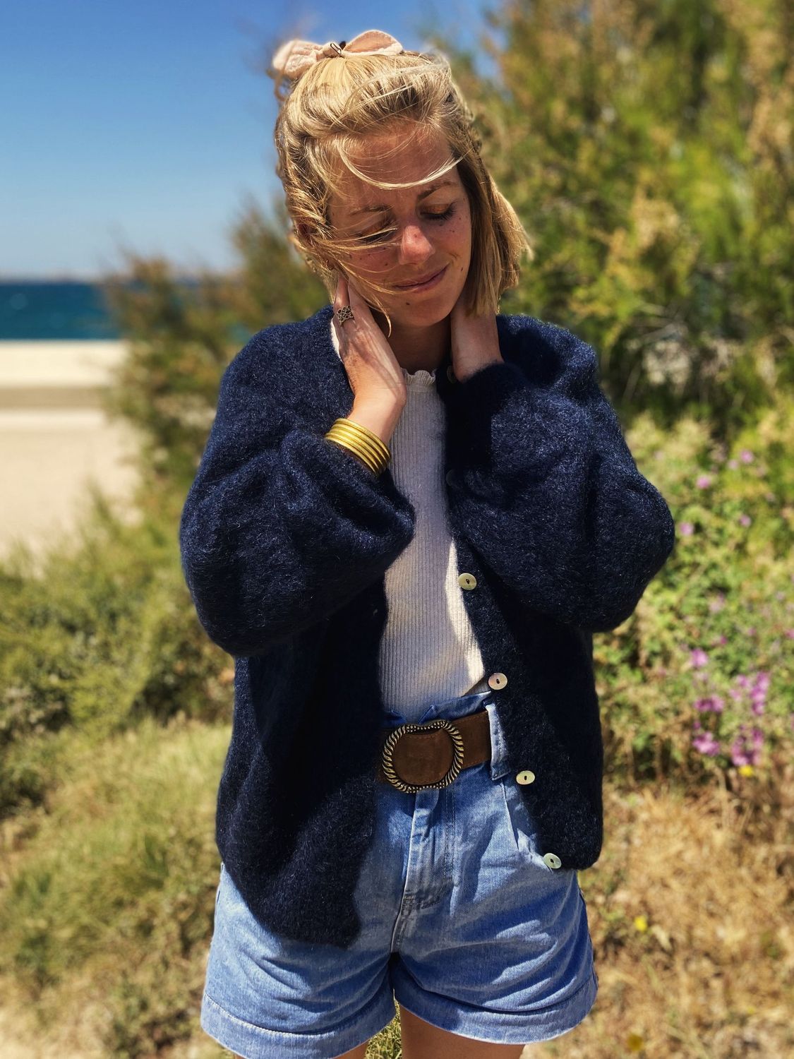 GILET NEIGE BLEU MARINE  ??