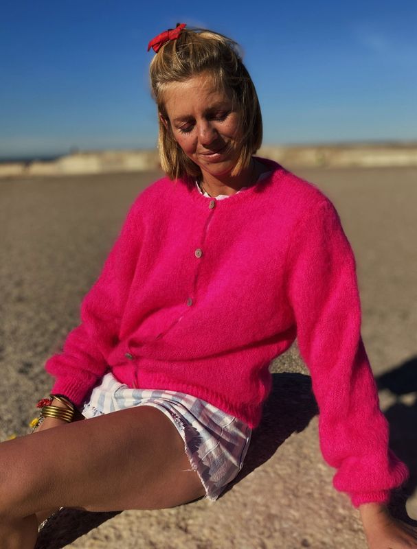 GILET NEIGE ROSE FUCHSIA  ??