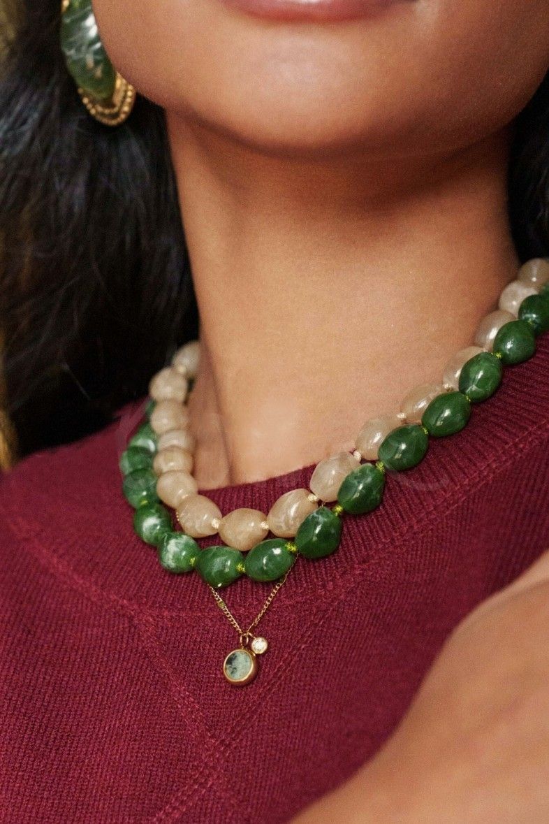 COLLIER DESTINÉE BEIGE