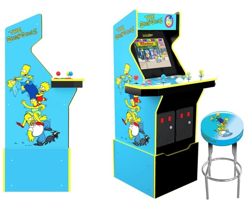 Arcade1Up The Simpsons Home Arcade with Riser and Stool