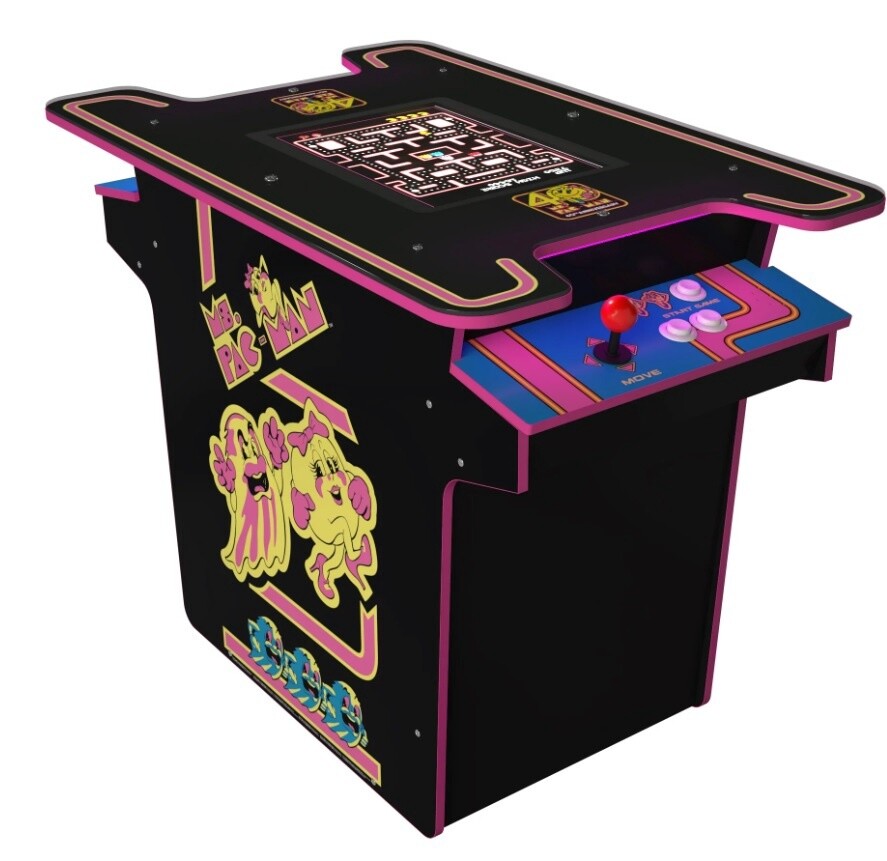 Arcade1Up Ms. Pac-Man Head-2-Head Gaming Table