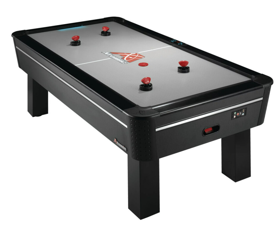 Atomic AH800 8&#39; Air Hockey Table with High Powered Blower with Advanced Air-Flow System and LED Scoring Minor Damaged