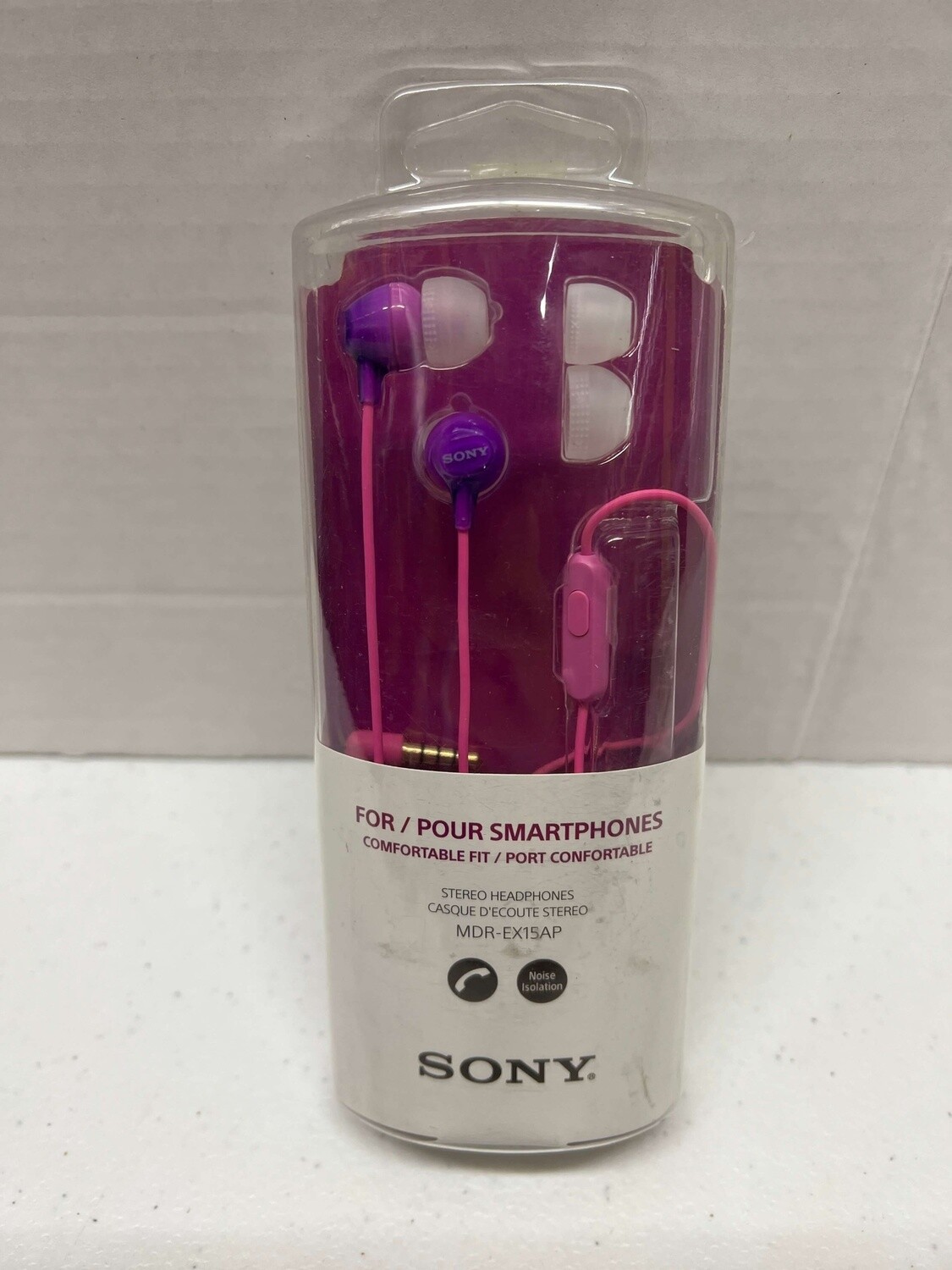Sony Fashionable Headset for Smartphones - Violet (MDREX15AP/VIO)