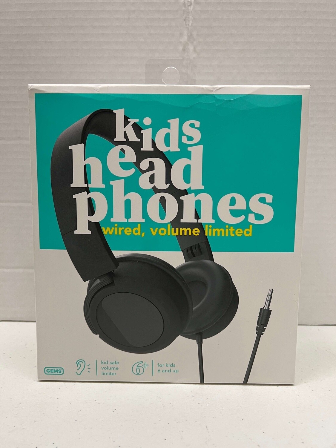 Gems Wired On-Ear Kids Headphones - Black