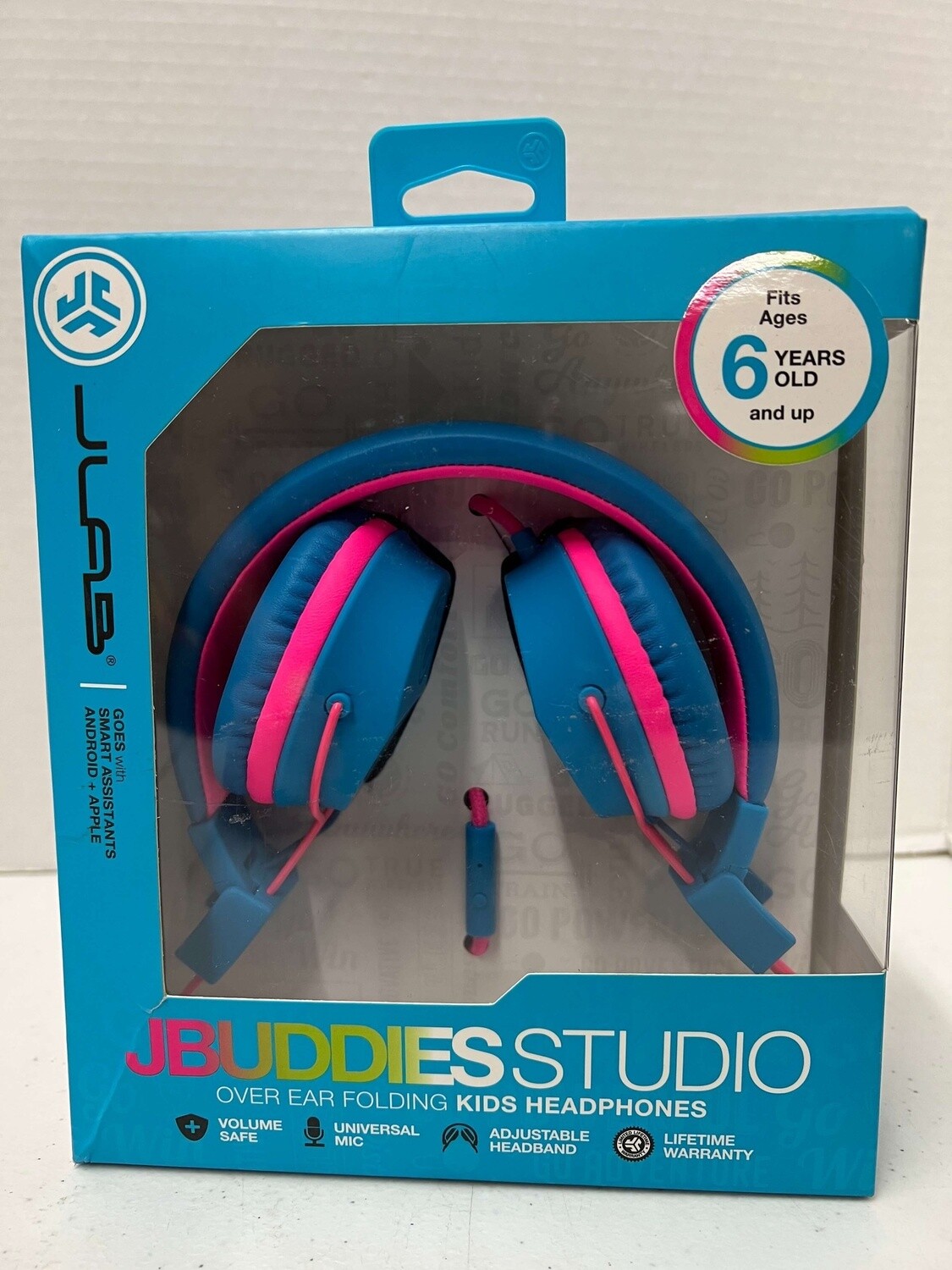 JBuddies Studio Wired Kids Headphones - Pink-blue
