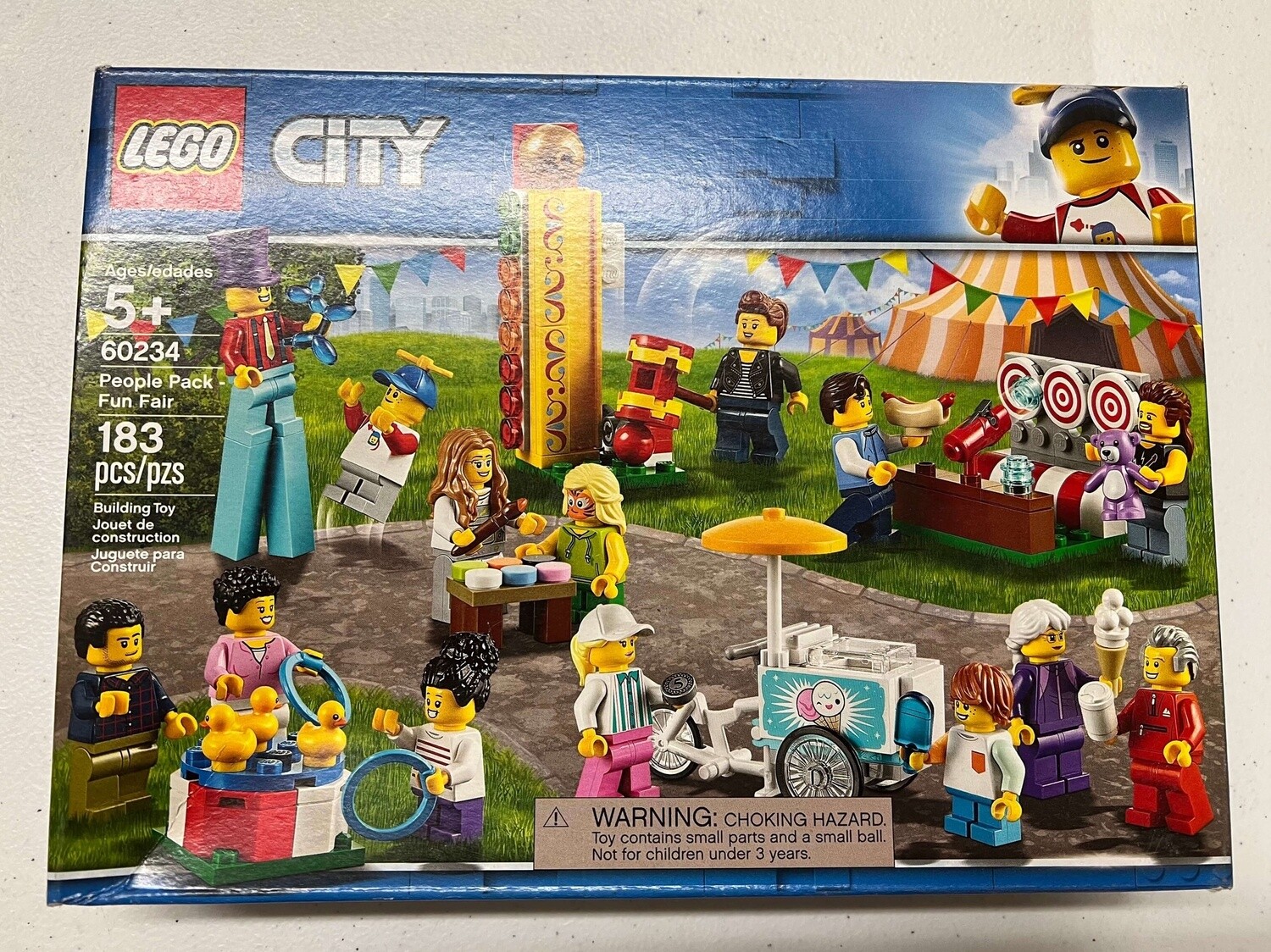 LEGO City People Pack - Fun Fair 60234 Toy Fair Building Set with Ice Cream Cart 183pc