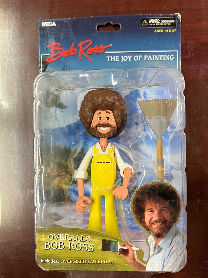 Bob Ross Toony Classic Bob Ross W/Overalls 6in Action Figure