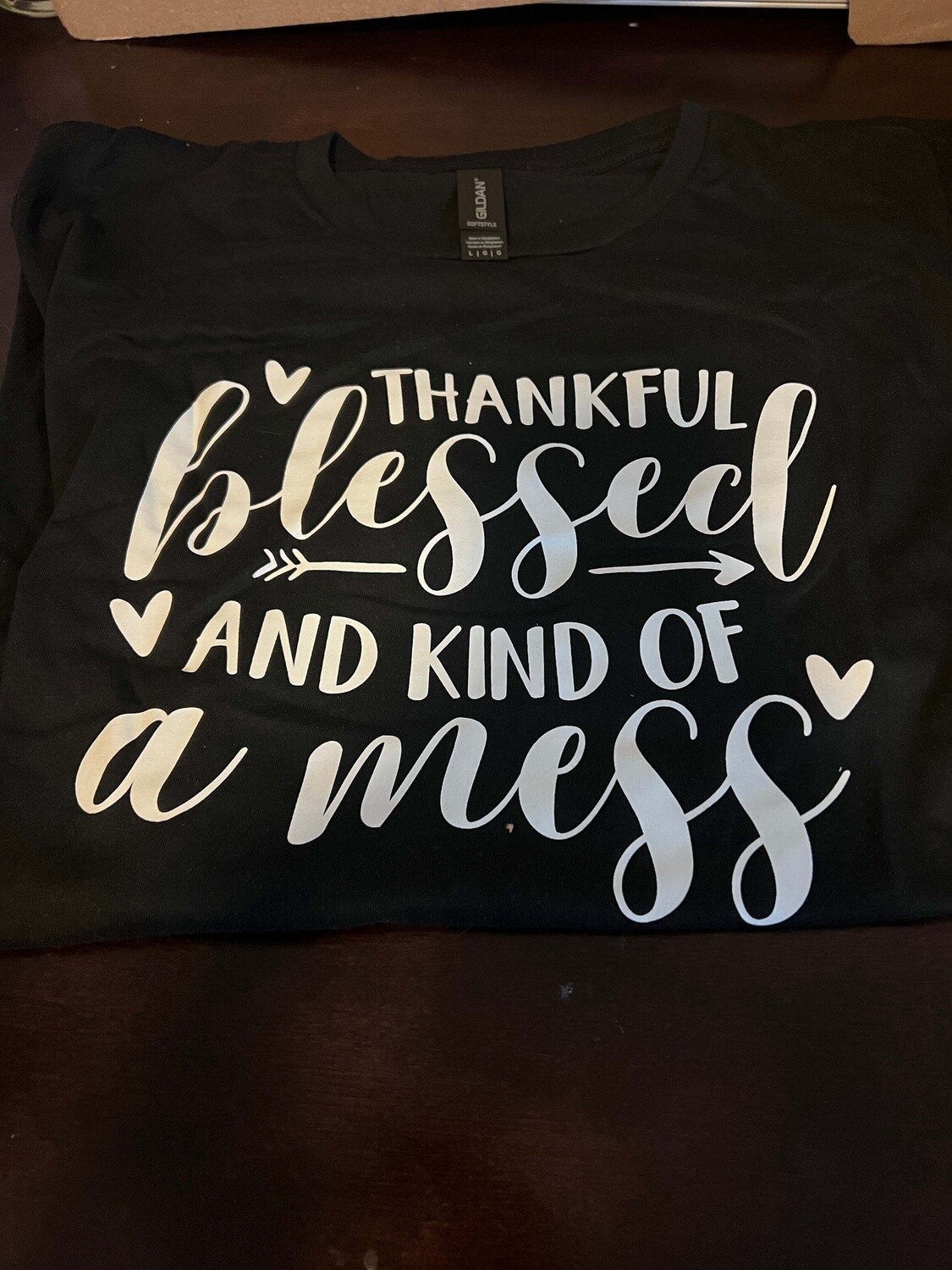 Thankful and blessed T-shirt black medium