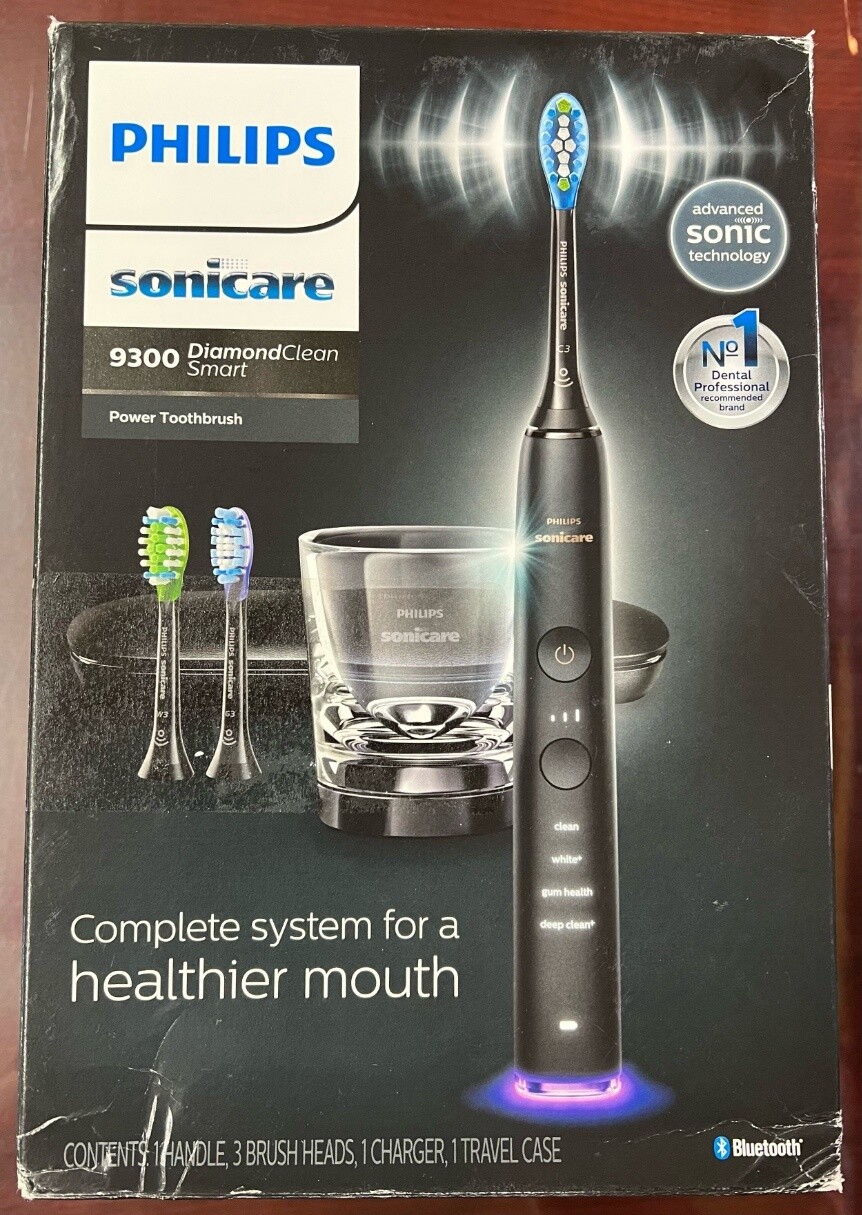 Philips Sonicare Diamondclean Smart 9300, Electric Toothbrush - Black
