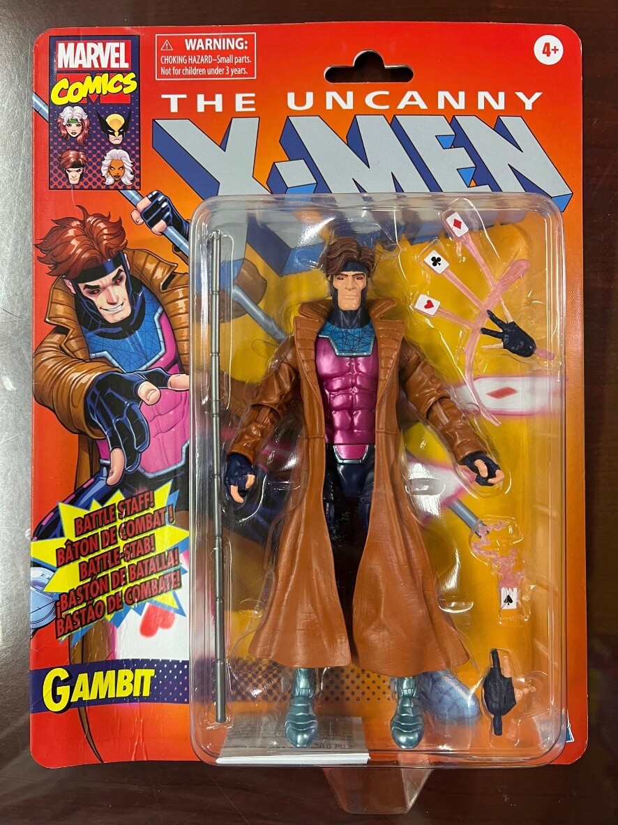 Hasbro Marvel Legends 6&quot; Retro Collection X-Men Gambit Figure
