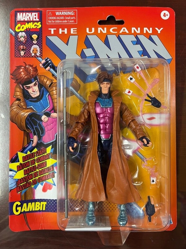 Hasbro Marvel Legends 6" Retro Collection XMen Gambit Figure