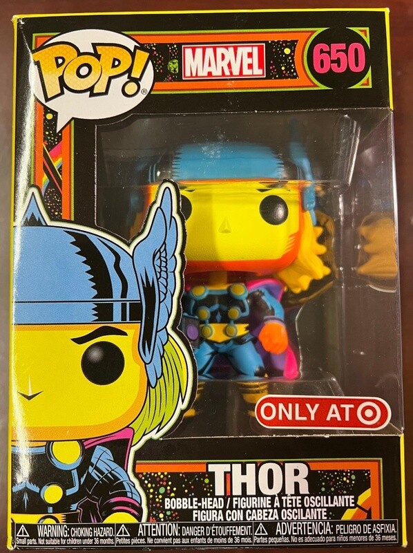 Funko Pop! Marvel Avengers Black Light Thor #650