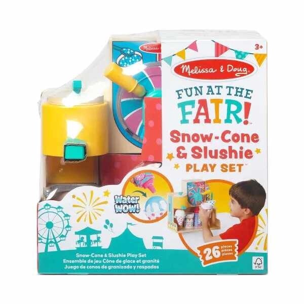 Melissa &amp; Doug Fun at the Fair! Wooden Snow-Cone and Slushie Play Food Set