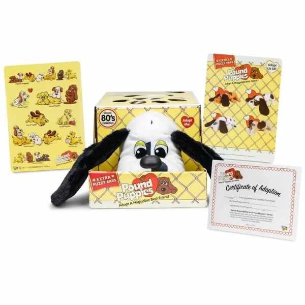 Pound Puppies Classic Dalmation with Black Spots (Long Fuzzy Ears)