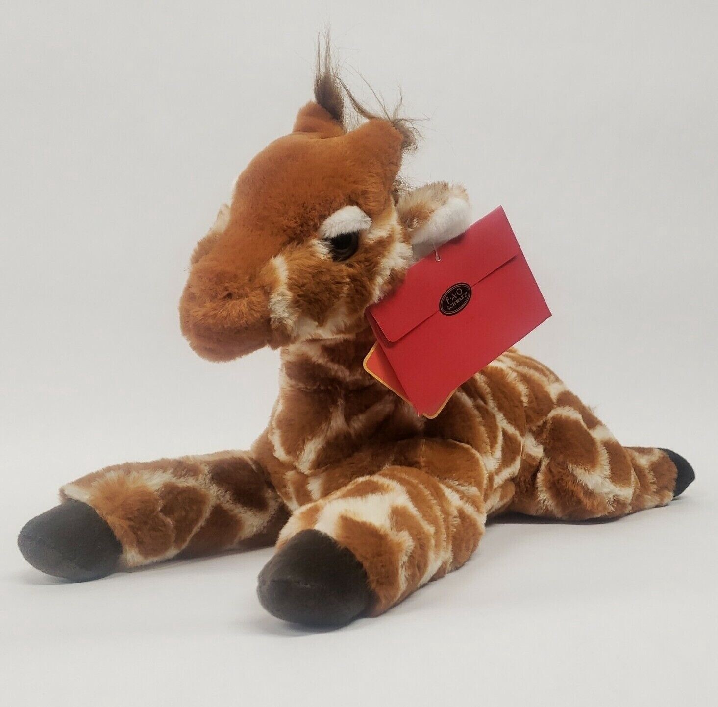 FAO Schwarz Lying Giraffe 22&quot; Stuffed Animal