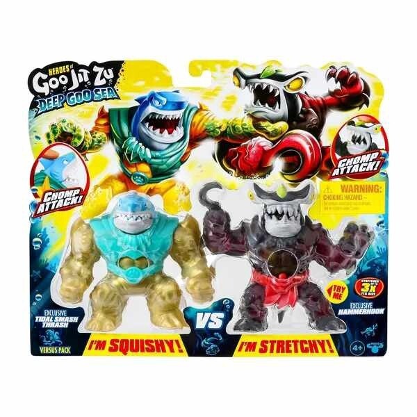 Heroes of Goo Jit Zu Deep Goo Sea Tidal Smash Thrash and Hammerhook Versus Pack