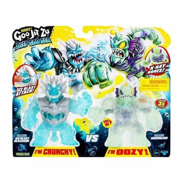Heroes of Goo Jit Zu Ice Blast Blazagon and Horriglow Versus Pack