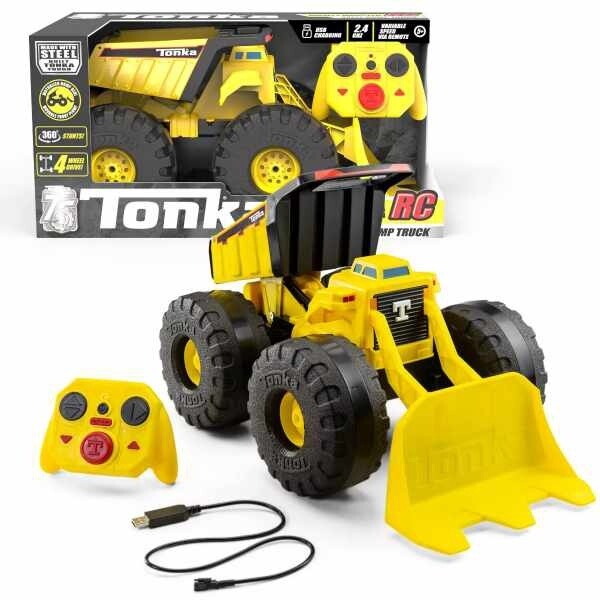 Tonka RC Mighty Monster Dump &amp; Plow Truck