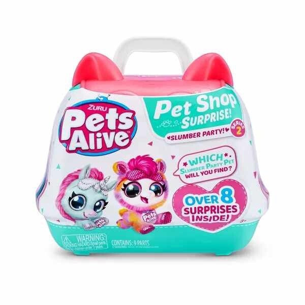 Pets Alive Pets Shop Surprise Interactive Plush Toy Series 2 - Slumber Party by ZURU