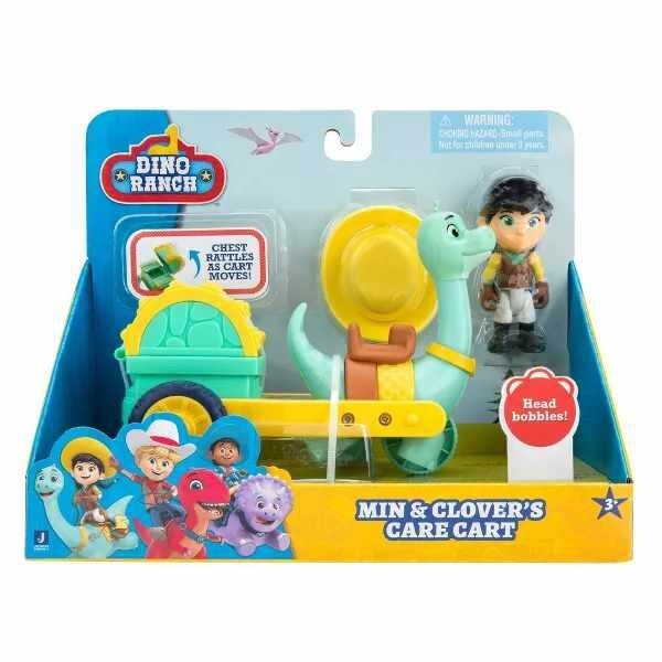 Dino Ranch Min &amp; Clover&#39;s Care Cart Vehicle