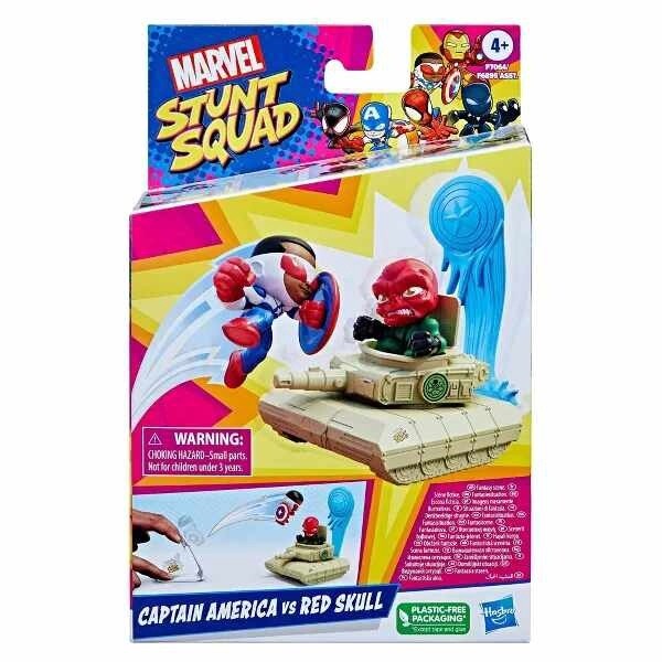 Marvel Stunt Squad Captain America vs Red Skull Action Figures