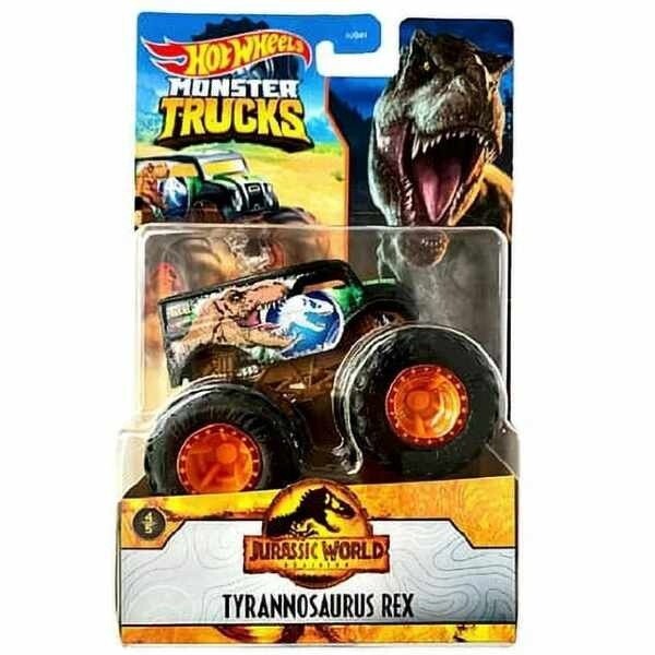 Monster Trucks Hot Wheels Tyrannosaurus Rex Jurassic World Dominion 1/64