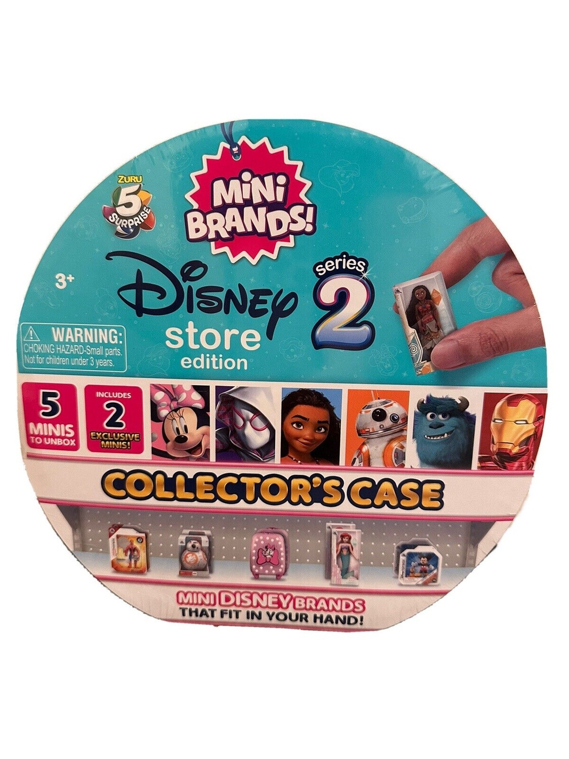 5 Surprise Mini Brands Disney store Series 2 Collector&#39;s Case with 5 Mini Toys
