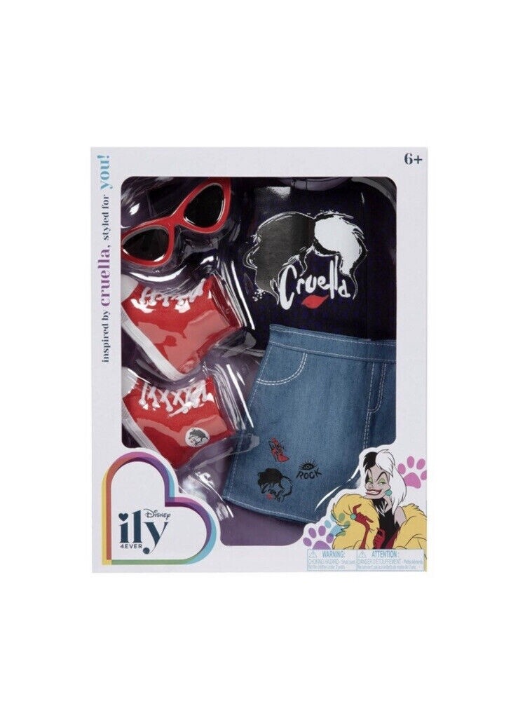 Disney ILY 4Ever 18&quot; Cruella de Vil Inspired Fashion Pack