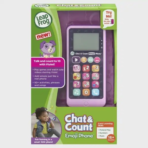LeapFrog Chat and Count Emoji Phone - Purple